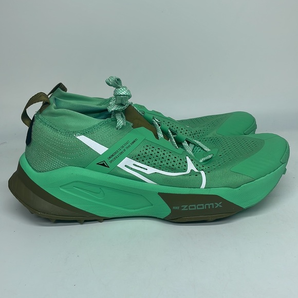 Men’s Nike ZoomXZegama Green/brown DH0623-302 NWOB - Picture 2 of 5